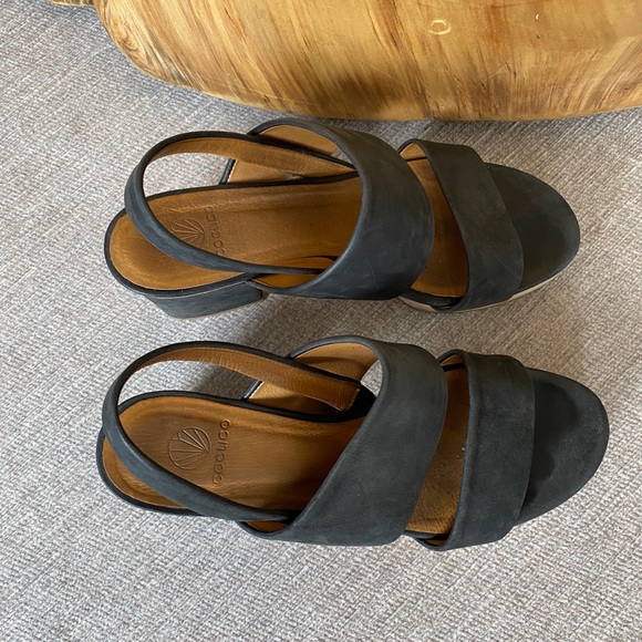 COCLICO heeled platform sandals size 36.5. - Picture 3 of 3